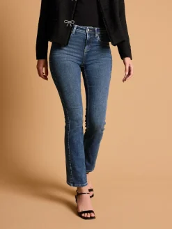 Donkerblauw - Superzachte bootcut-jeans*Next Best