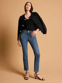 Donkerblauw - Superzachte bootcut-jeans*Next Best