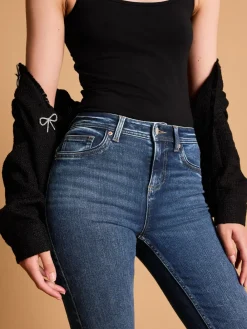 Donkerblauw - Superzachte bootcut-jeans*Next Best