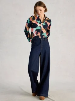 Donkerblauw - jersey Annie overhemd*White Stuff