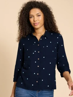 Donkerblauw - Sophie overhemd*White Stuff Clearance