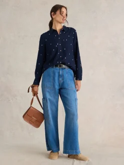 Donkerblauw - Sophie overhemd*White Stuff Clearance