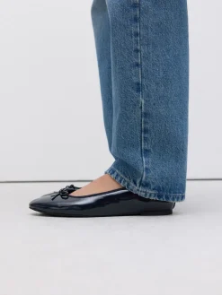 Donkerblauw lakleer - Ballerina's met ronde neus*Next Online