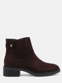Donkerbruin - Wide Fit Darlina Flat Chelsea Ankle Boots*Novo Online
