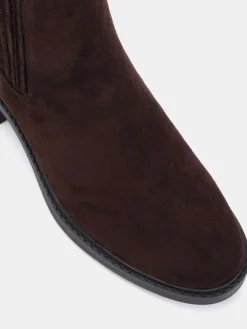 Donkerbruin - Wide Fit Darlina Flat Chelsea Ankle Boots*Novo Online