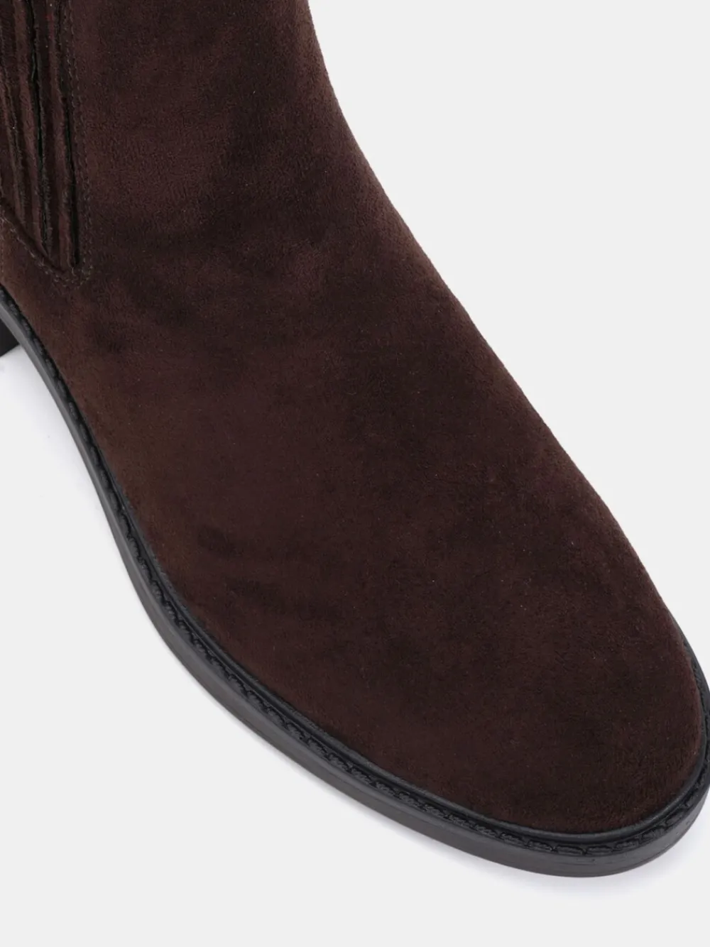 Donkerbruin - Wide Fit Darlina Flat Chelsea Ankle Boots*Novo Online