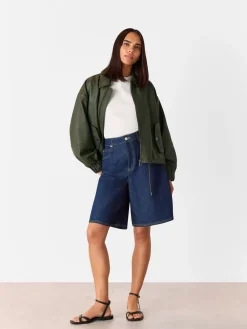 - 100% Cotton Authentic Knee Length Shorts*Whistles Outlet