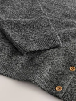 Donkergrijs - Gebreid vest met ronde hals*Next Best