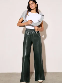 - Faux Leather Elasticaed Trousers*Friends Like These