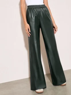 - Faux Leather Elasticaed Trousers*Friends Like These