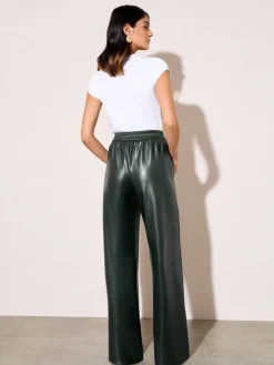 - Faux Leather Elasticaed Trousers*Friends Like These