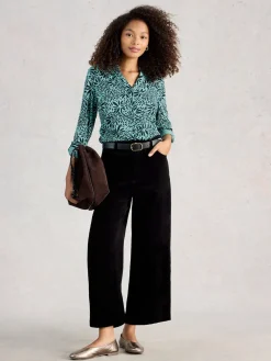 Donkergroen - jersey Annie overhemd*White Stuff