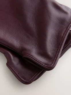 Donkerkersenrood - Leren handschoenen*Next New