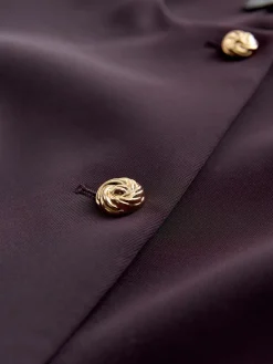 Donkerpaars - Kraagloze blazer*Next New