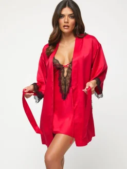 - Cherryann satijnen kimono*Ann Summers Hot