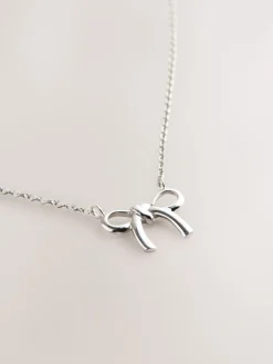 Echt zilver - Halsketting met strik*Next