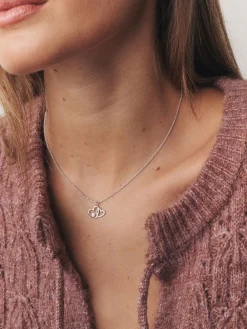 Echt zilver - Intertwined Heart Pendant Necklace*Next Outlet