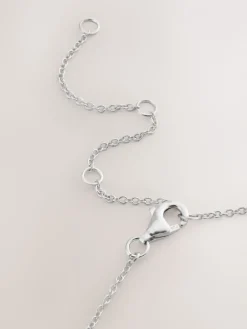 Echt zilver - Intertwined Heart Pendant Necklace*Next Outlet