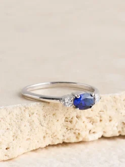 Echt zilver - Sapphire Coloured Stone Ring*Next Sale