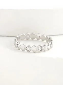 Echt zilver - Schitterende hart-ring*Next New