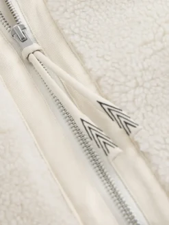 - Borg Zip Through Fleece With Rib Collar*Next Best