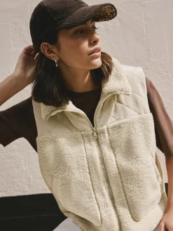 - Cord Borg Mix Zip Through Gilet*Next Hot