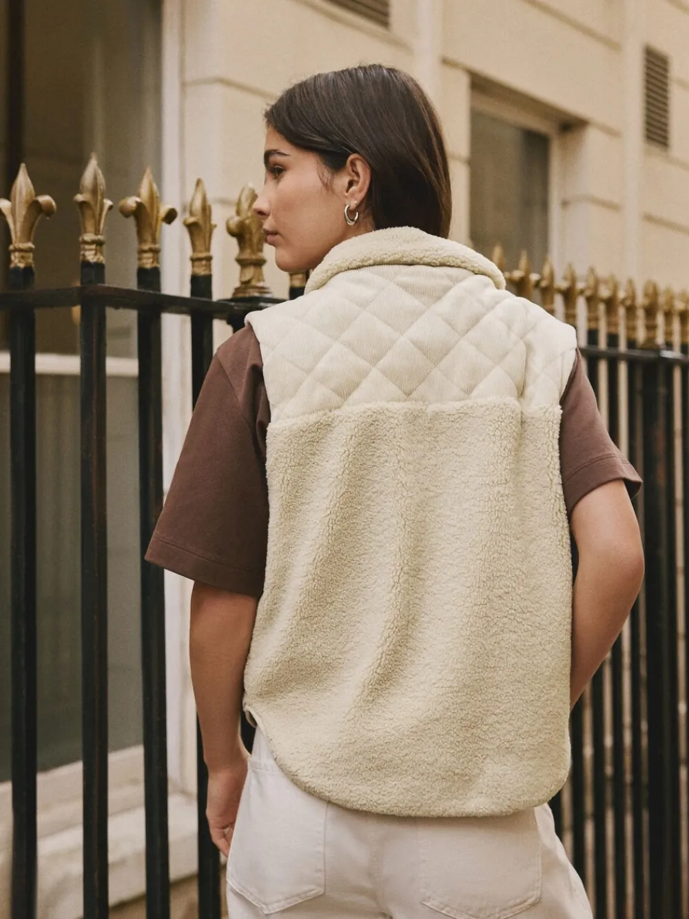 - Cord Borg Mix Zip Through Gilet*Next Hot