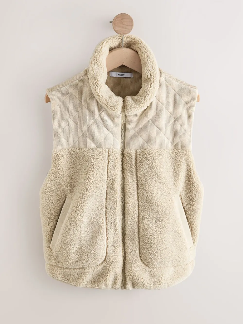 - Cord Borg Mix Zip Through Gilet*Next Hot