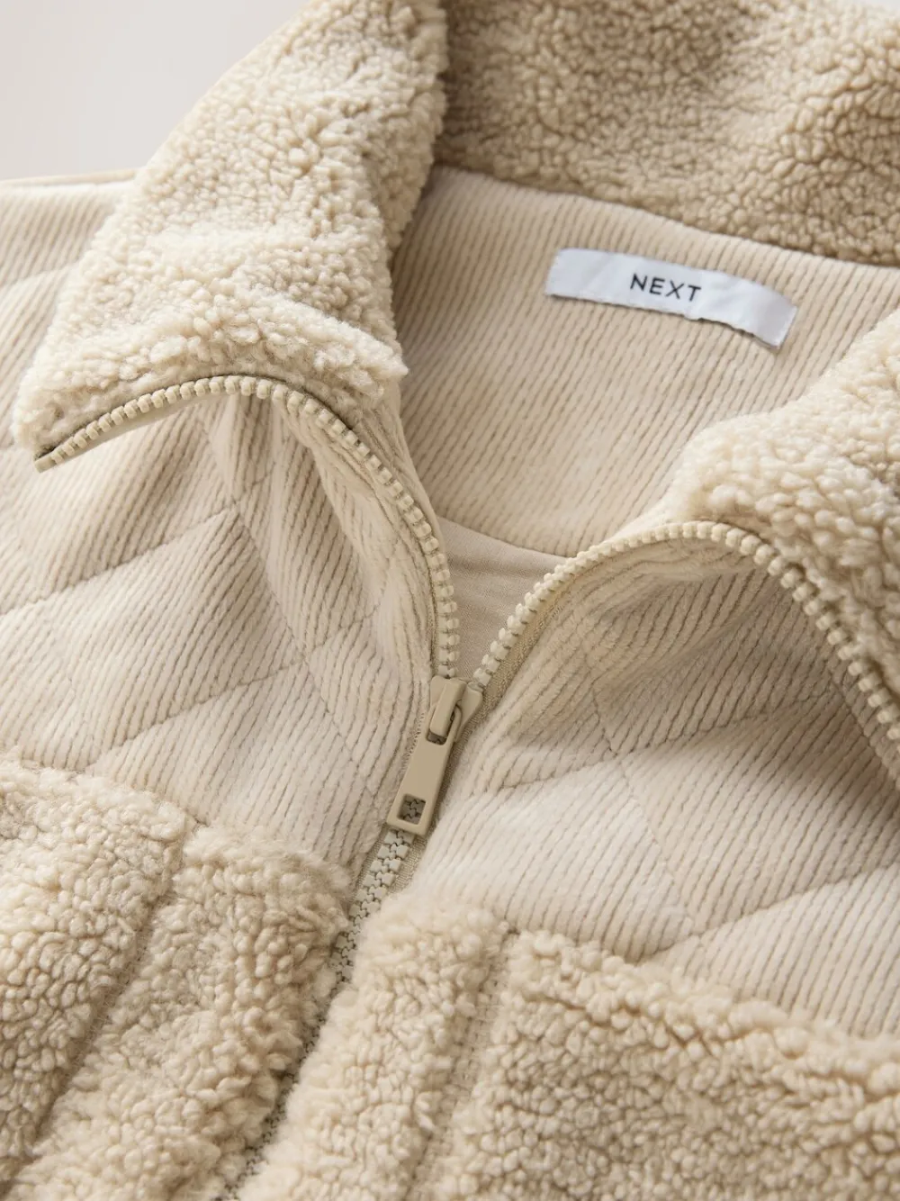 - Cord Borg Mix Zip Through Gilet*Next Hot