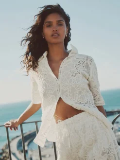 - Crochet Short Sleeve Shirt*Next Online