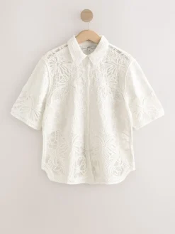 - Crochet Short Sleeve Shirt*Next Online