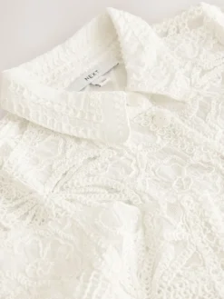 - Crochet Short Sleeve Shirt*Next Online