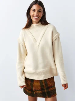 - Dubbellaagse trui van katoen/wolblend*Next Online