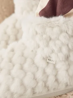 - Faux Fur Heart Slipper Boots*Next Outlet