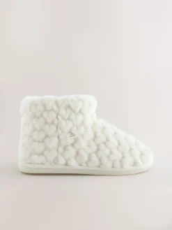 - Faux Fur Heart Slipper Boots*Next Outlet