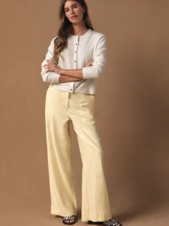 Ecru - Gebreid vest met ronde hals*Next Online