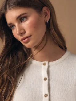 Ecru - Gebreid vest met ronde hals*Next Online