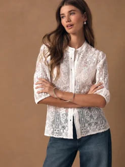 - Lace Half Sleeve Blouse*Next Online