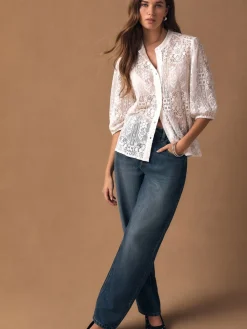 - Lace Half Sleeve Blouse*Next Online