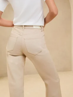 Ecru - - Jeans met een middelhoge taille en wijde pijpen*Lipsy Outlet