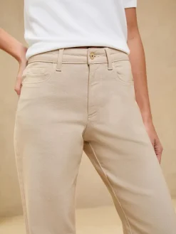 Ecru - - Jeans met een middelhoge taille en wijde pijpen*Lipsy Outlet