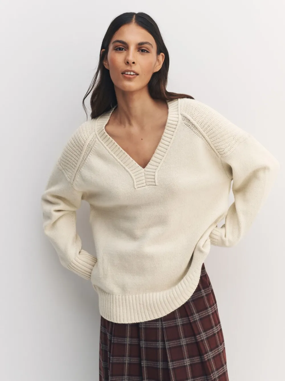 - Trui met lange hals, katoen en wolmix*Next Sale