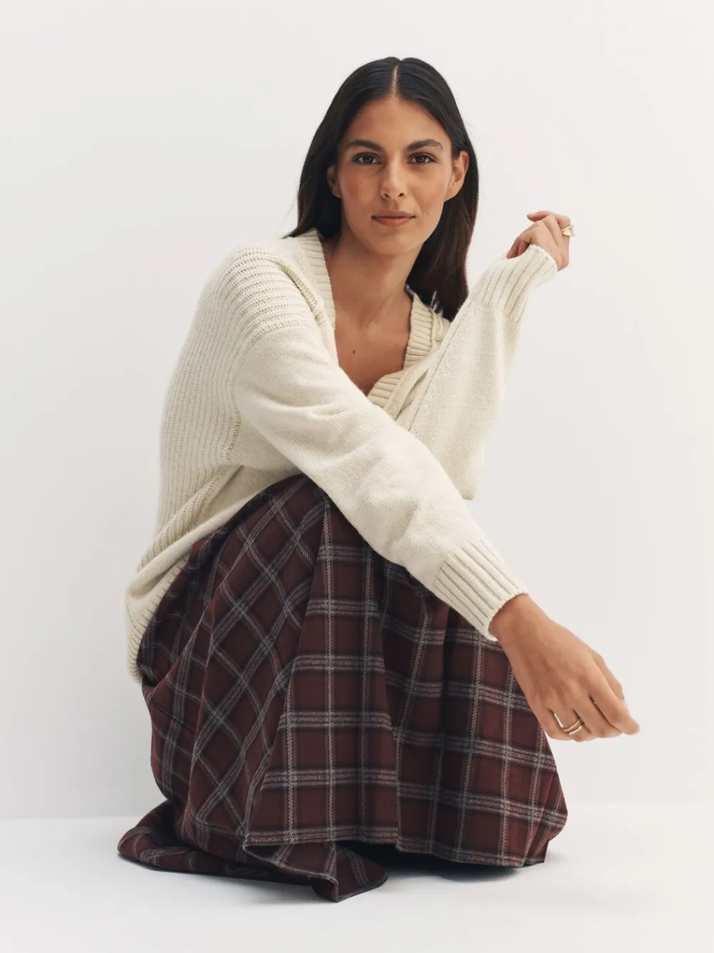 - Trui met lange hals, katoen en wolmix*Next Sale