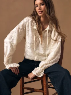 - Tufty Jacquard Long Sleeve Blouse*Next New