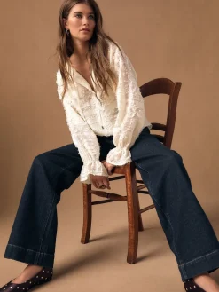 - Tufty Jacquard Long Sleeve Blouse*Next New