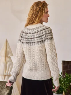 Ecru fairisle-motief  - Matching Family kersttrui*Next Hot