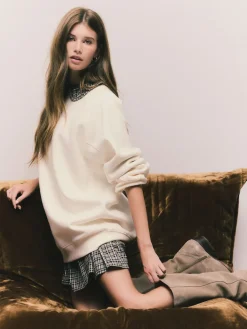 - Relaxed Fit Heavyweight Longline Crew Neck Sweatshirt*Next Outlet