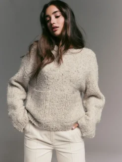 - Boucle Ronde hals Trui Met Wol*Next Sale