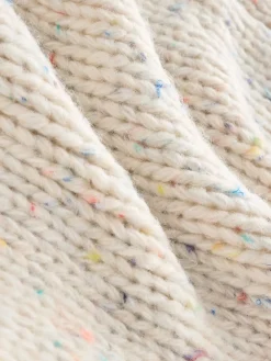 Ecru gemêleerd - Zacht aanvoelend Grof gebreid vest*Next New