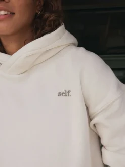 Ecru wit - hoody*self. Outlet
